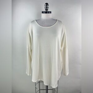 💚 3073. Basic Oversized Asymmetrical Hemline T-Shirt